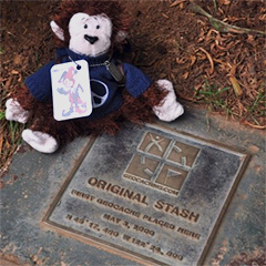Cecil at the original geocache